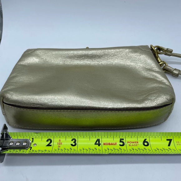 Coach Gold Wristlet - Picture 9 of 10